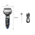 Kemei 5-Blade Electric Foil Shaver – Wet/Dry IPX7 Rechargeable