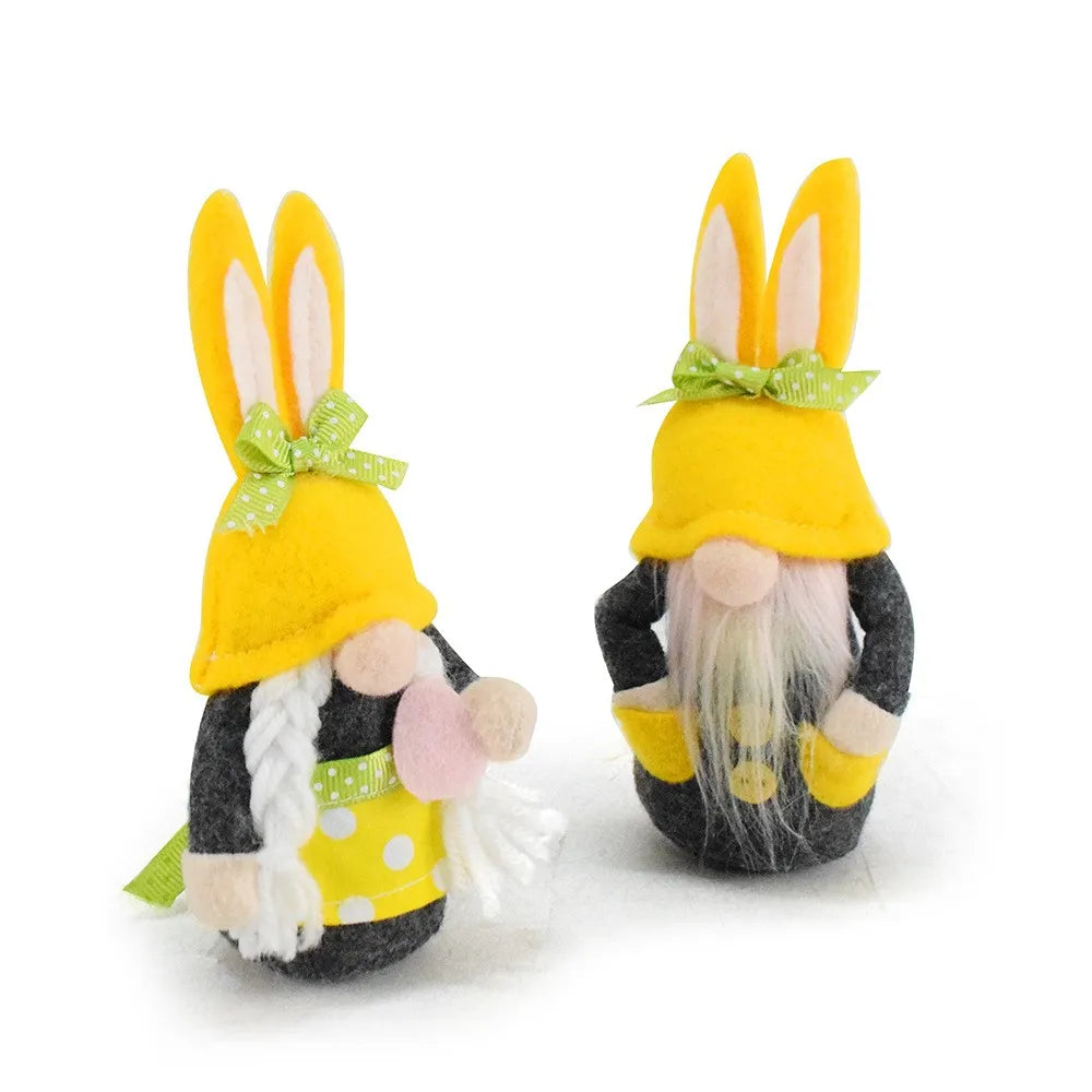 Easter Bunny Plush Figurine – Spring Home & Garden Décor