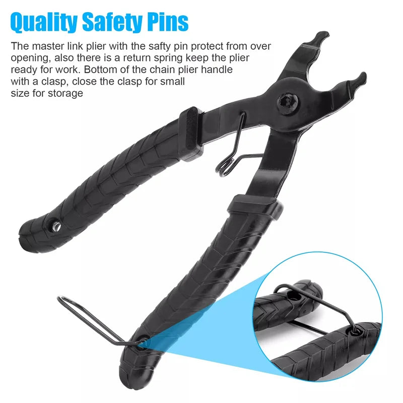 2-in-1 Bike Chain Master Link Pliers – Quick Release Tool