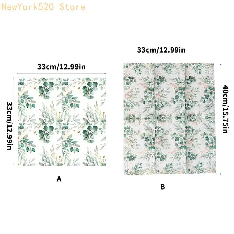 Biodegradable Patterned Dinner Napkins – High Absorbency