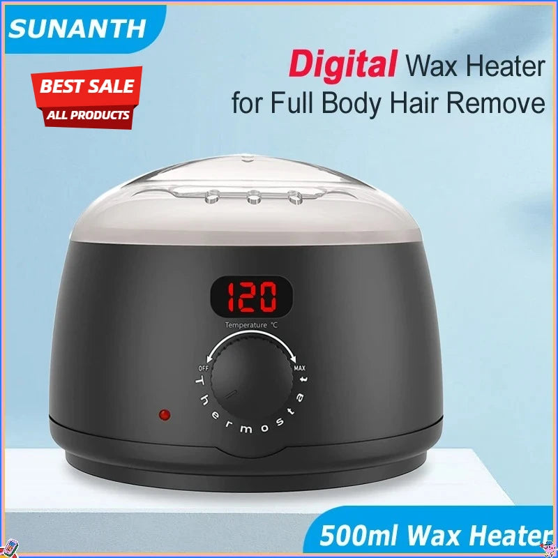 500ml Wax Warmer Machine Digital Display – Hair Removal Pot