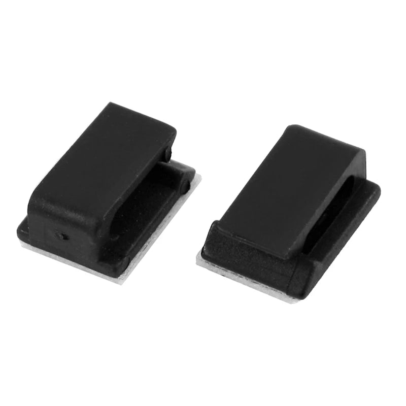 300-Pack Adhesive Cable Tie Clips – Wire Cord Holder Organizer