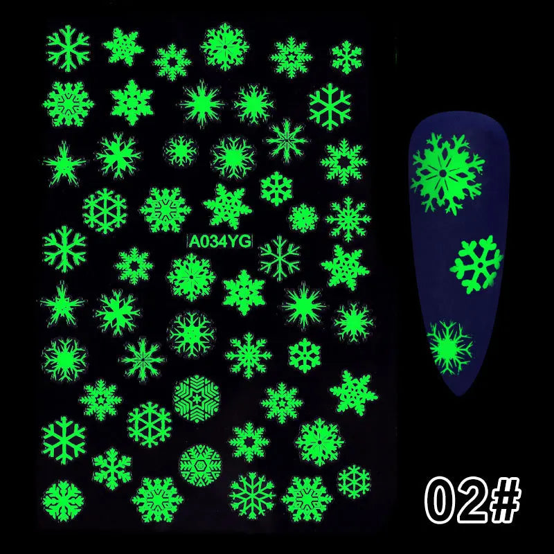 Glow in the Dark Nail Art Stickers – Halloween DIY Manicure