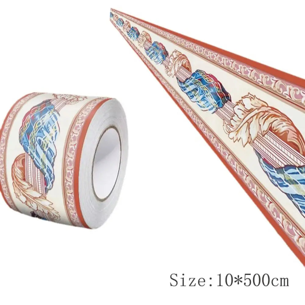5M Self-Adhesive PVC Skirting Board Wall Strip – 8 Colors