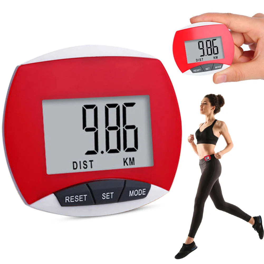 3D LCD Walking Pedometer – Step, Distance & Calorie Tracker