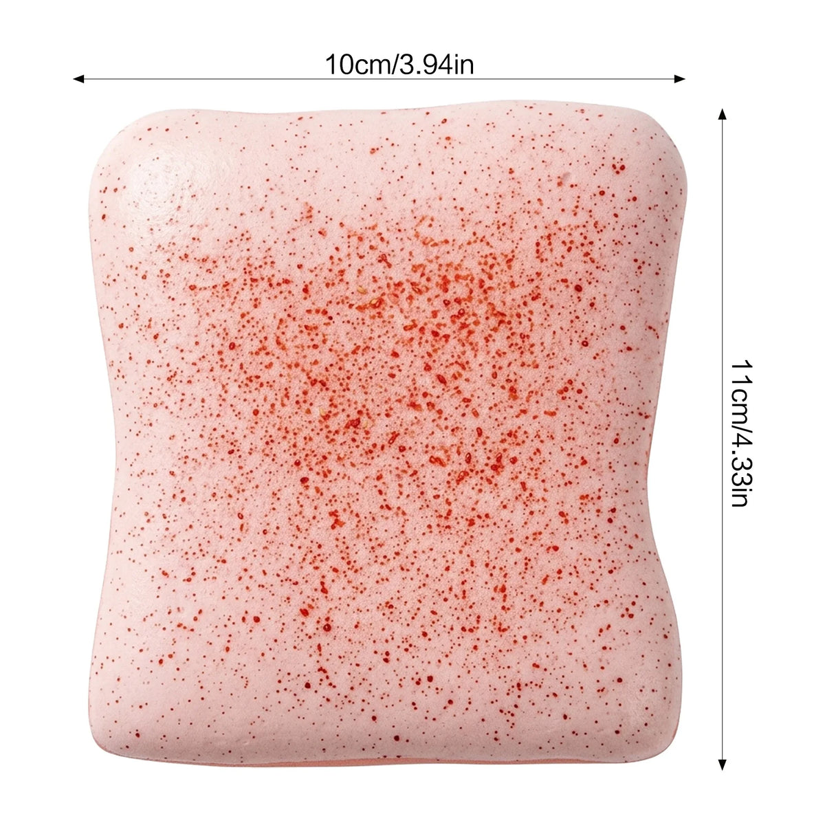 Strawberry Toast Slow Rebound Squeeze Toy – Soft PU Foam Gift