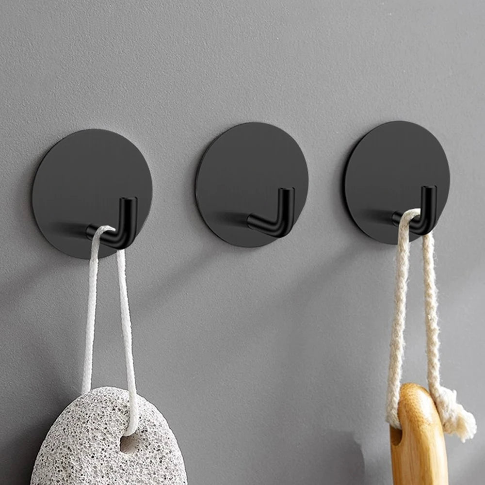 Circle Self-Adhesive Stainless Steel Wall Hook | No-Drill