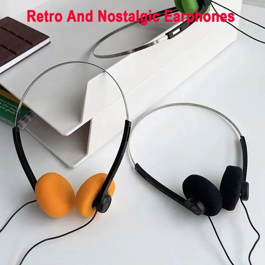 3.5MM Retro Wired Earphones – Classic Walkman Style Headphones