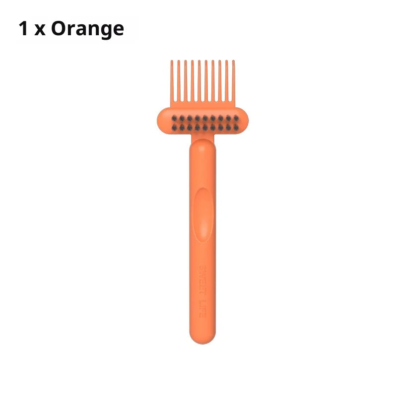 2-in-1 Hair Brush & Comb Cleaner Rake – Portable Daily Tool