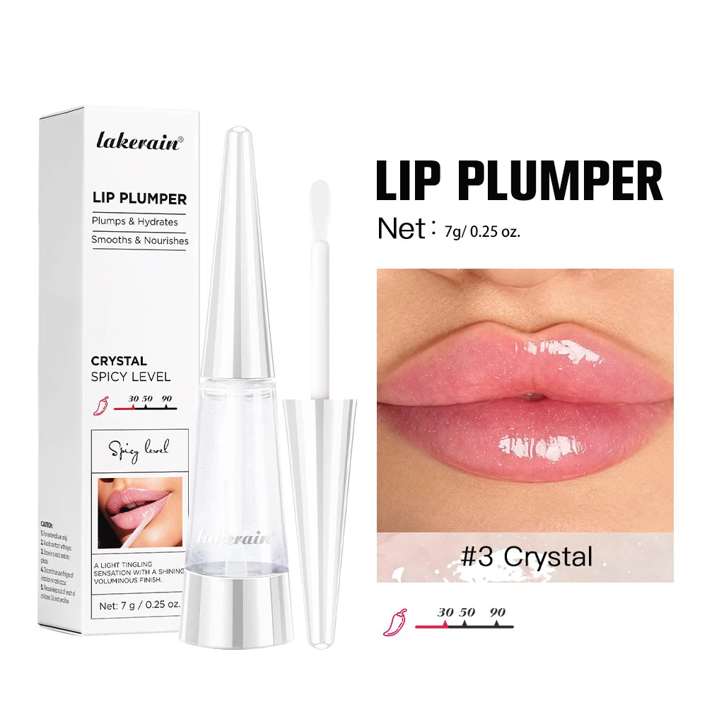 Lakerain Lip Plumper Gloss – Hydrating Fuller Lips Korean