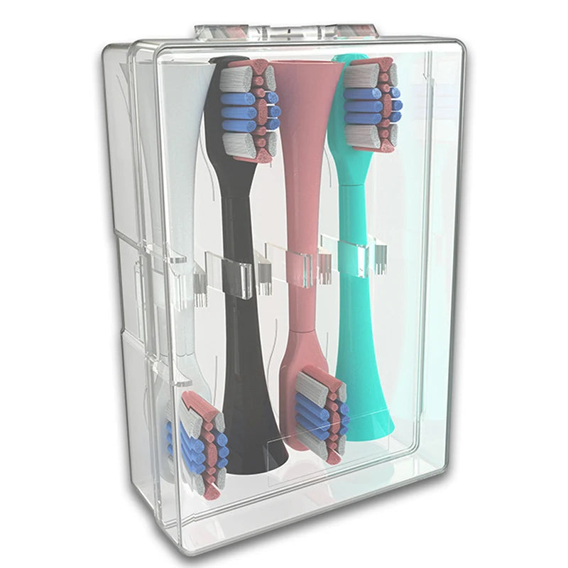 Electric Toothbrush Head Storage Case – Clear Travel Box