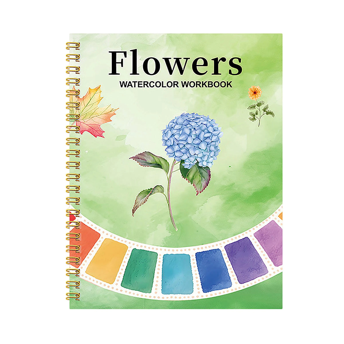 Watercolor Coloring Book for Beginners & Adults Practice Pad