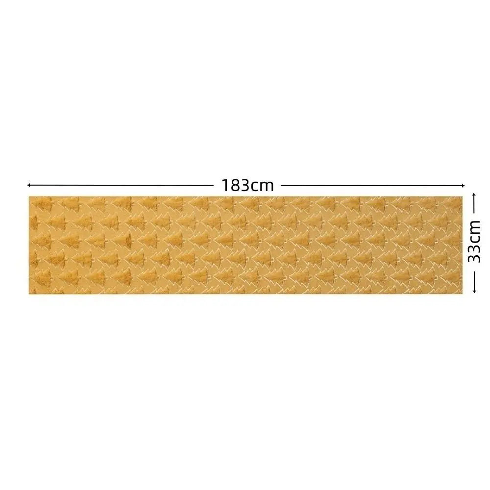 Christmas Sequin Table Runner 33×183cm – 3D Xmas Tree Design