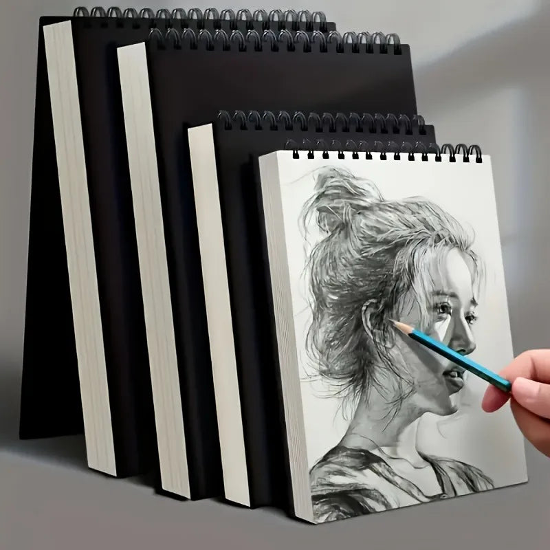 Spiral Bound Sketchbook 5.82"x4.13" Thick Art Drawing Pad