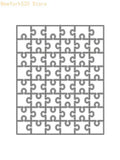 Rectangle Puzzle Metal Cutting Die Stencil – Scrapbooking