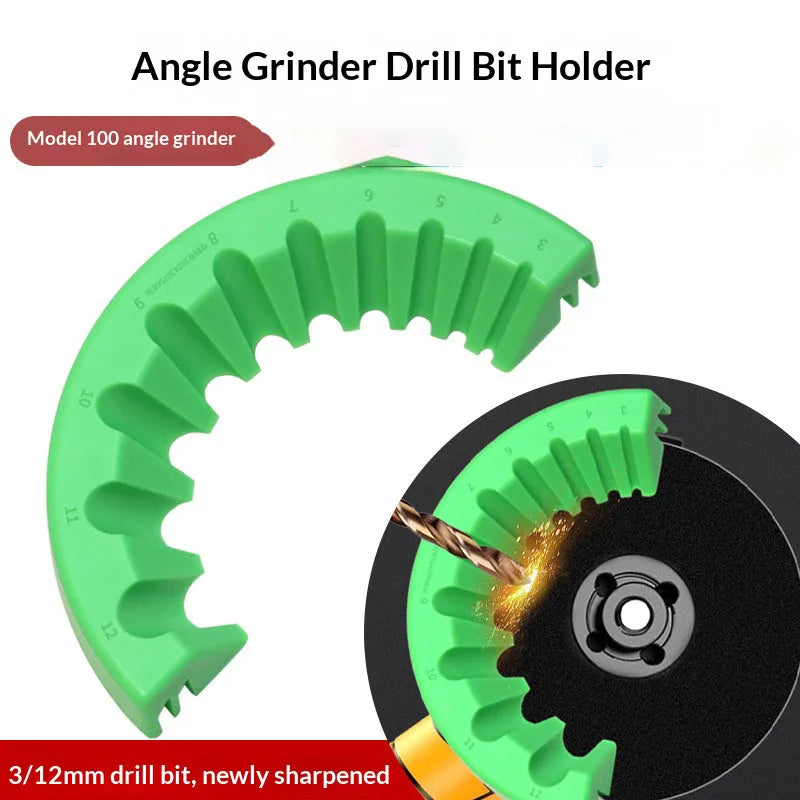 Drill Bit Sharpening Guide for 100mm Angle Grinder 3–12mm