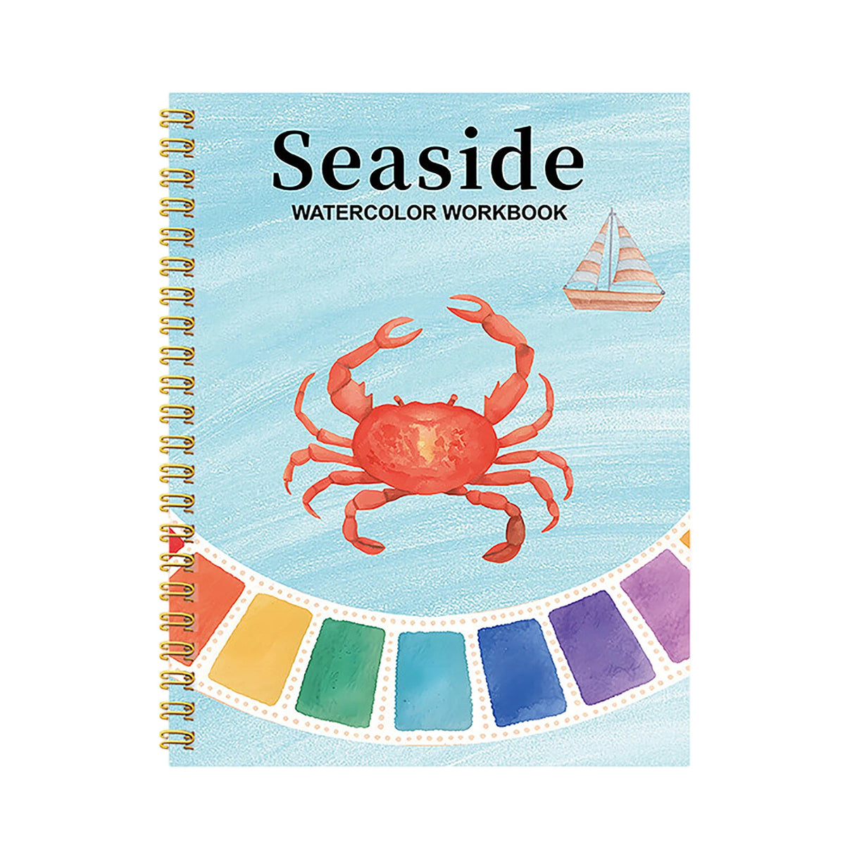 Watercolor Coloring Book for Beginners & Adults Practice Pad