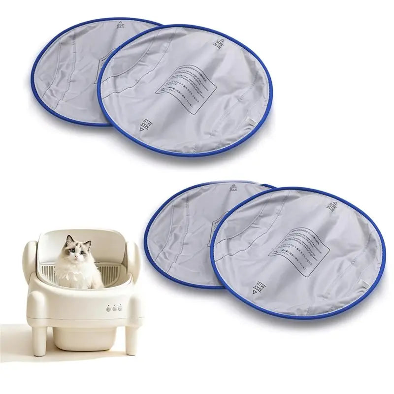 4-Pack Waterproof Cat Litter Box Replacement Liner Pads