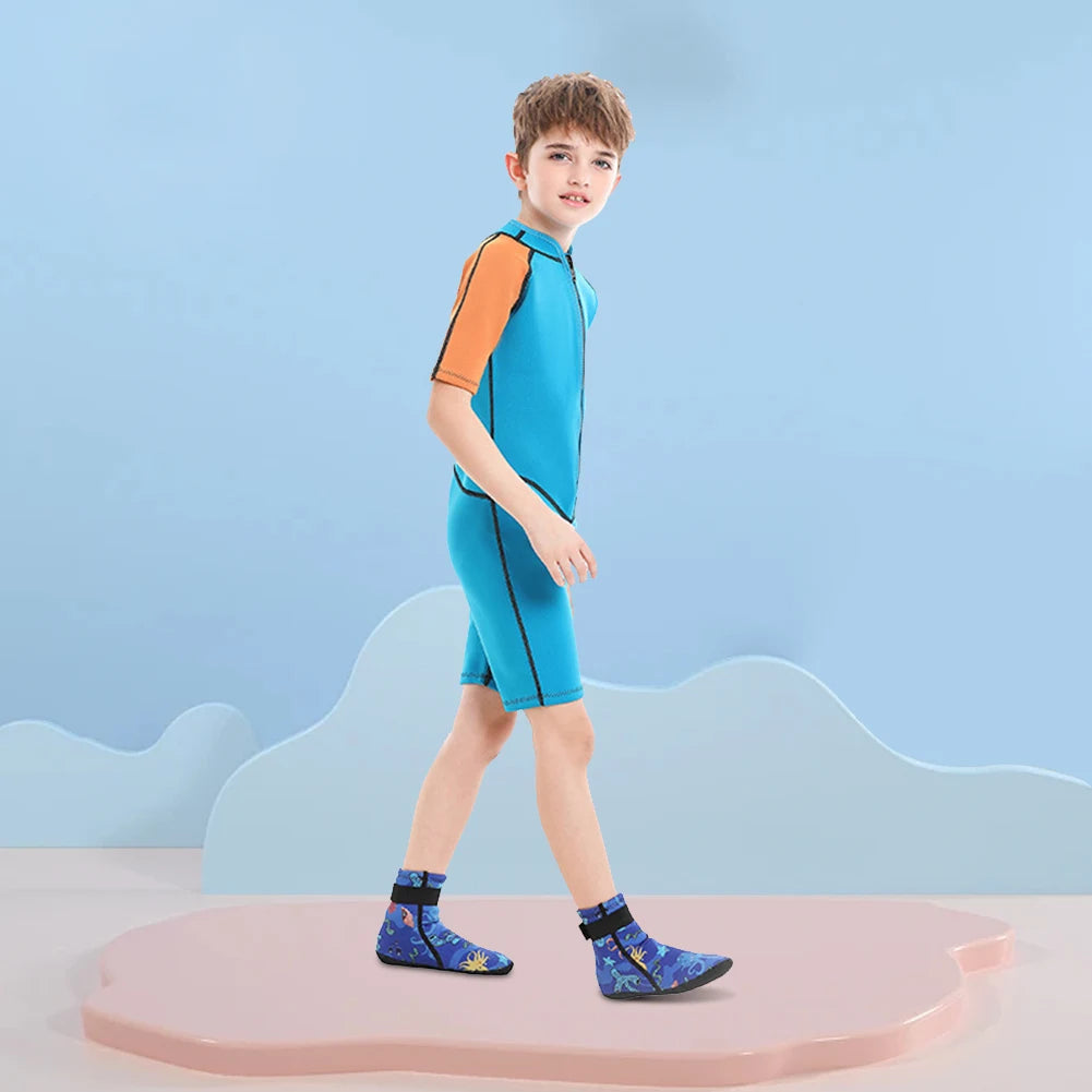 Kids Neoprene Water Socks – Anti-Slip Beach & Swim Socks