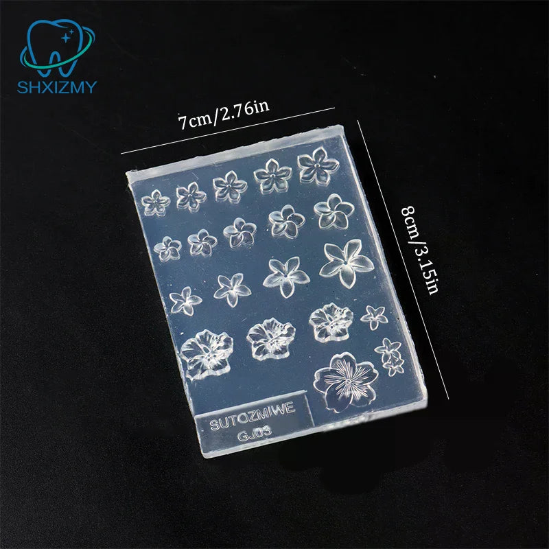 Frangipani Silicone Nail Art Mold – DIY Flower Manicure Template