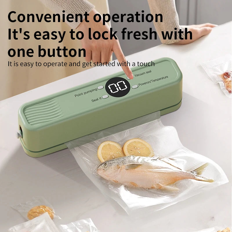 Wireless Vacuum Sealer 60KPA Portable Food Sealing Machine