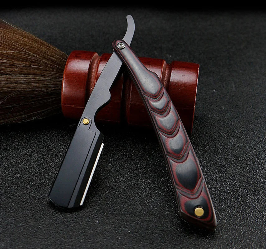 Men's Straight Edge Folding Barber Razor – Stainless Steel