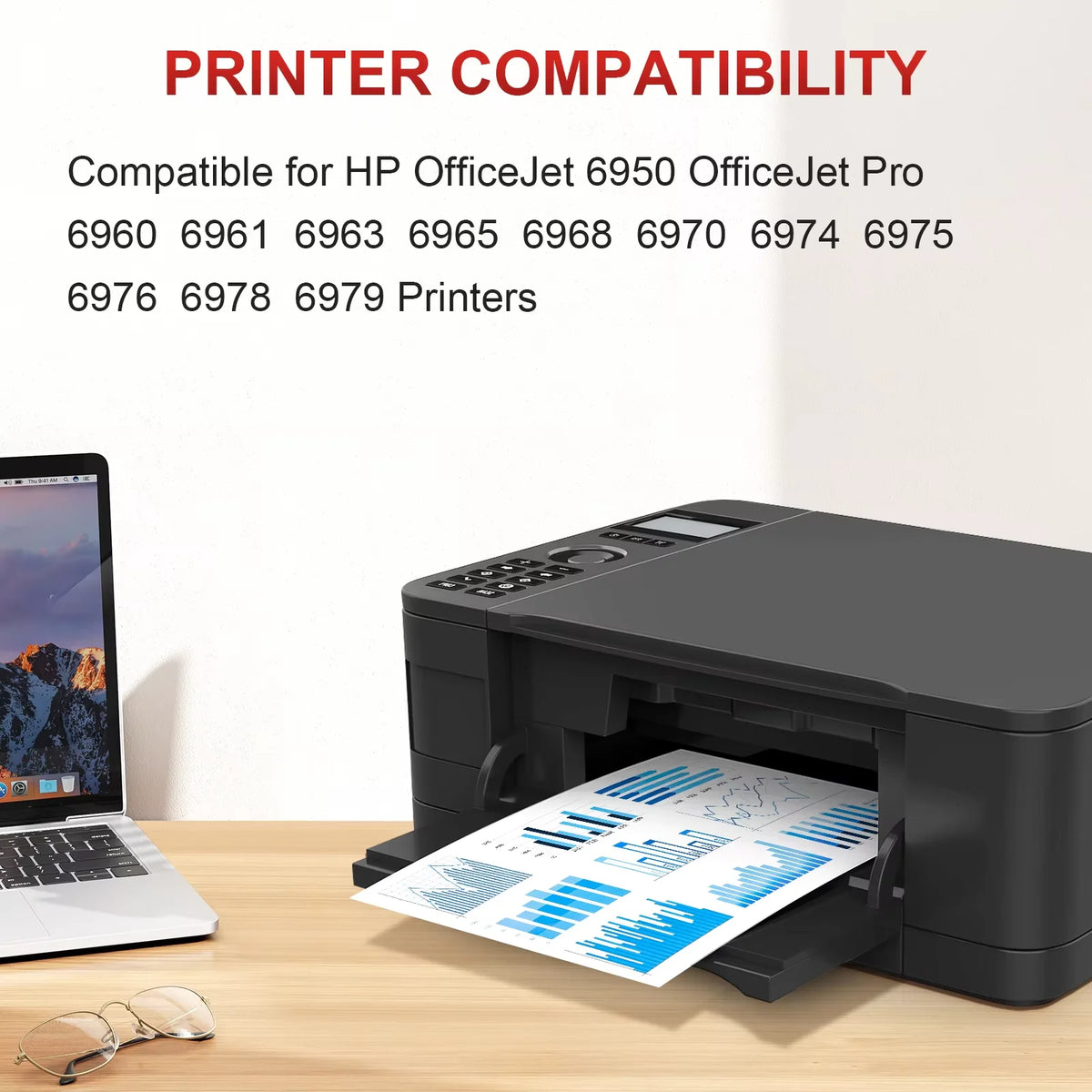 HP 903XL Compatible Ink Cartridges 4-Pack | Officejet Pro 6950–6979