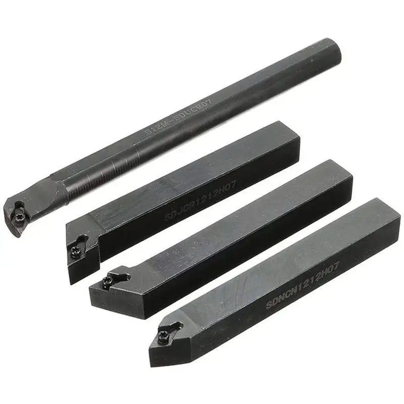 20Pcs Carbide Inserts + 8Pcs Lathe Turning Tool Holder & Wrench Set