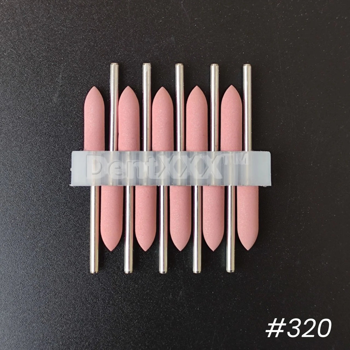 Silicone Nail Grinding Bits 7 Grits – Cylindrical Pointed Polisher