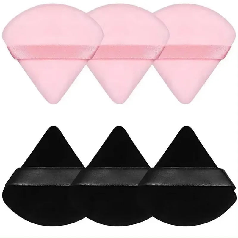 Triangle Powder Puff Set – Reusable Makeup Sponges 3/5 Pc