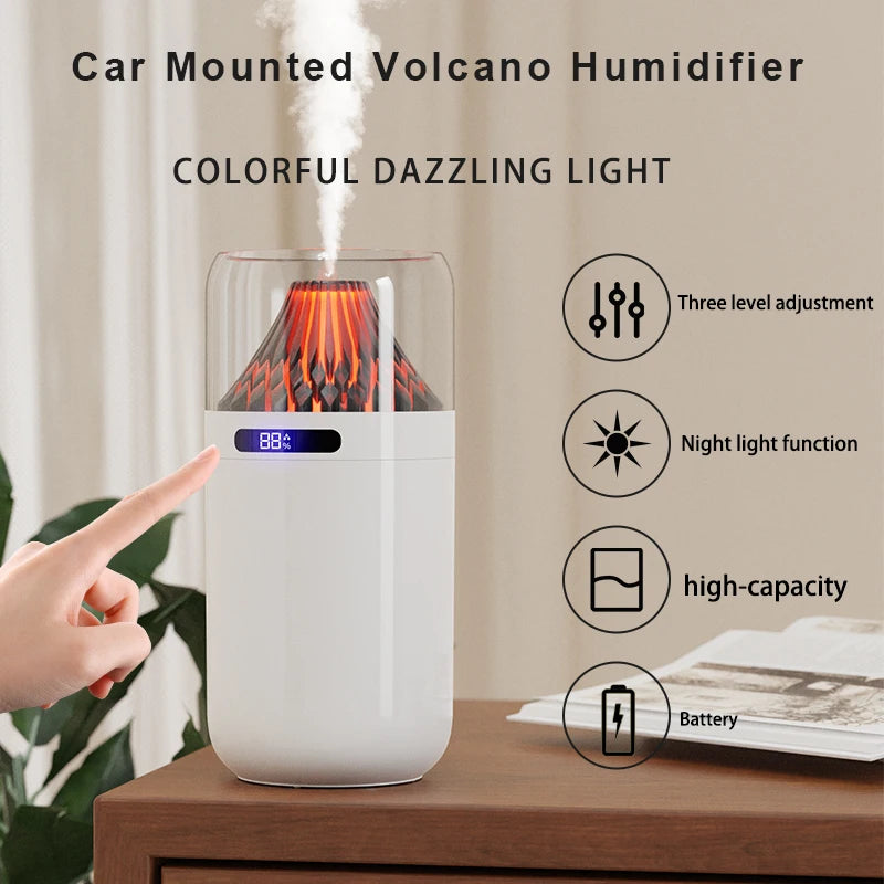 Volcano Mini USB Humidifier Night Light & Aromatherapy – VIBE