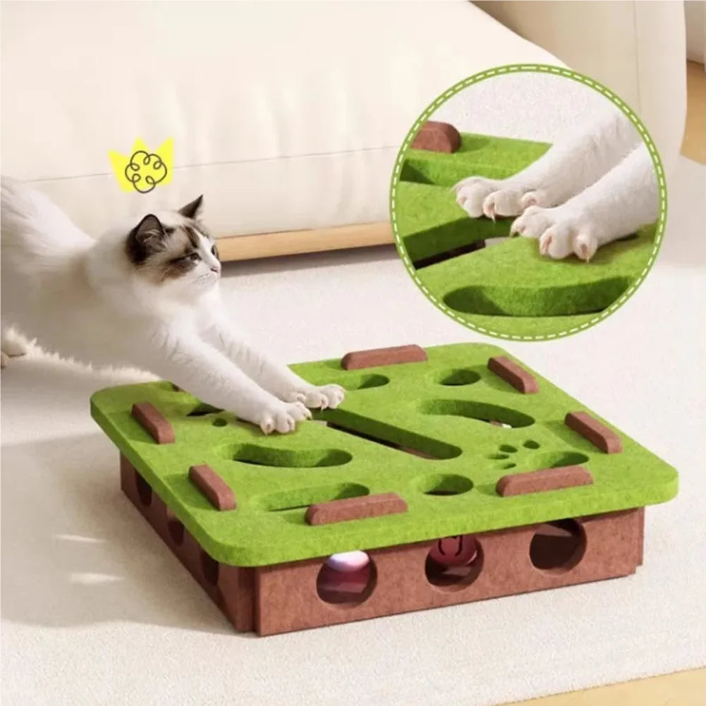Sisal Cat Scratching Post & Interactive Kitten Toy