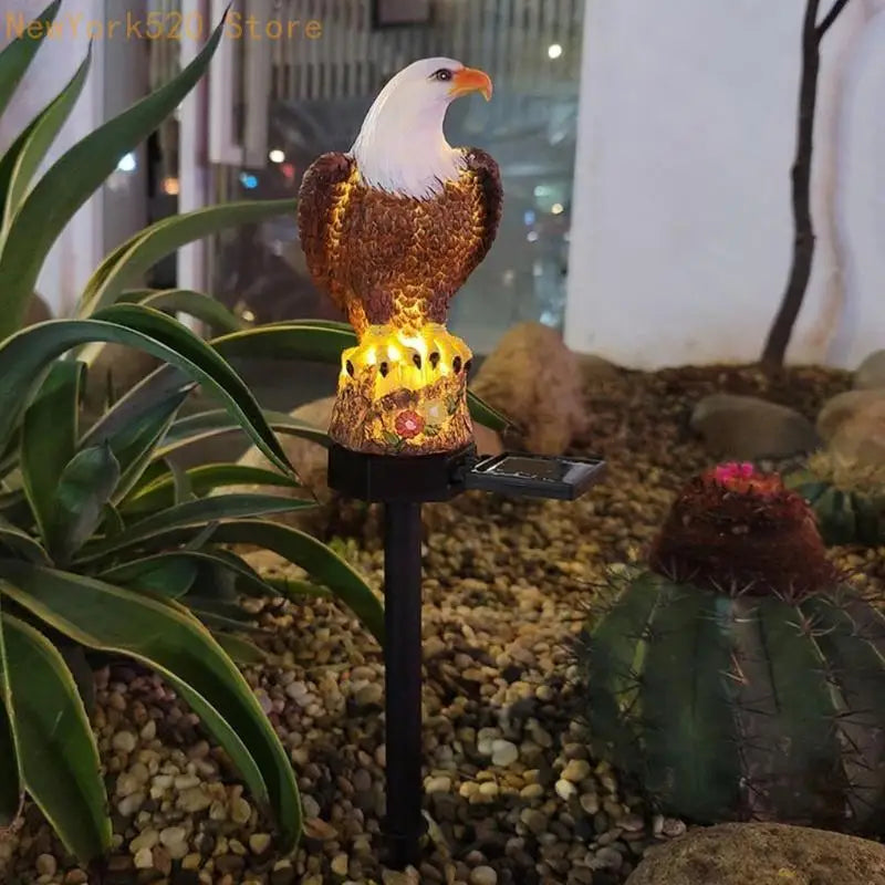 Solar LED Garden Stake Light – Decorative Resin Lawn Lamp