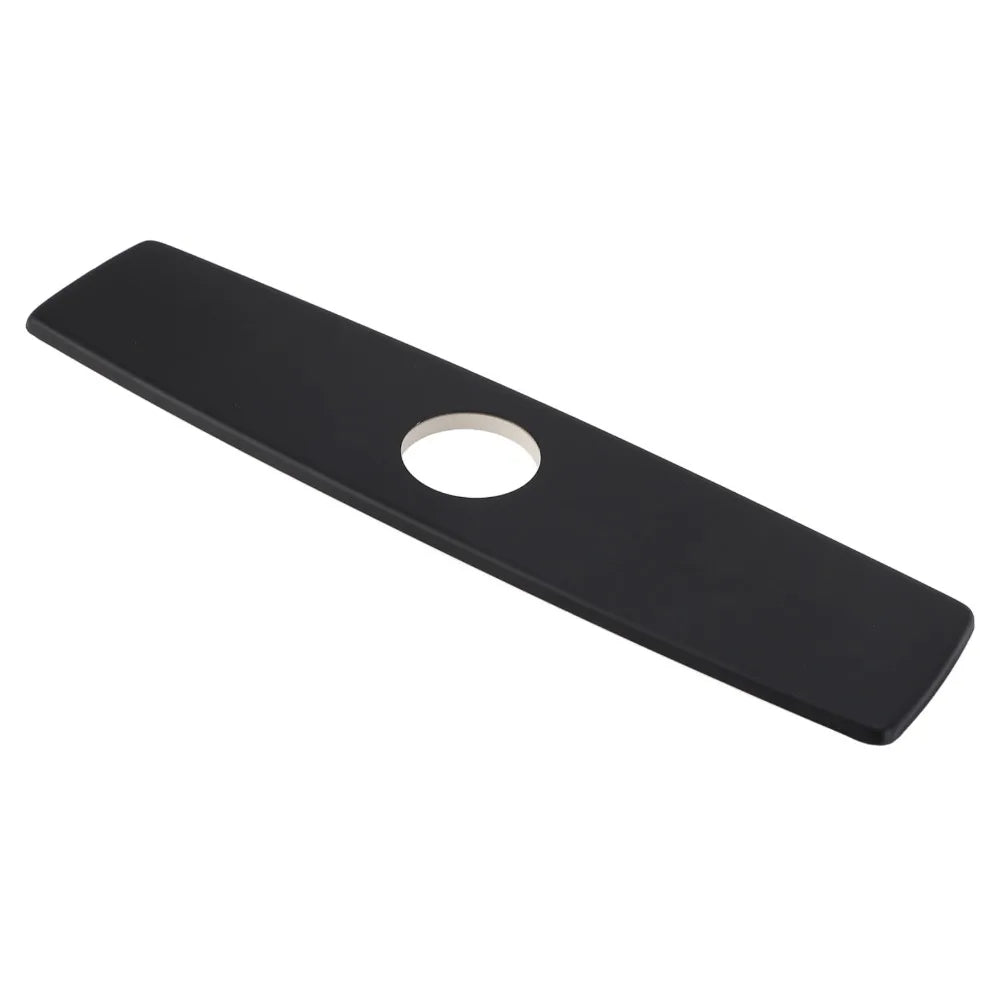 304 Stainless Steel Faucet Deck Plate Matte Black 10 Inch