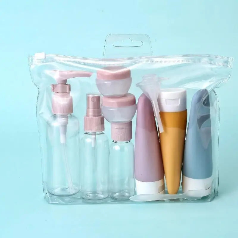Refillable Travel Bottle Set – Spray, Lotion & Shampoo