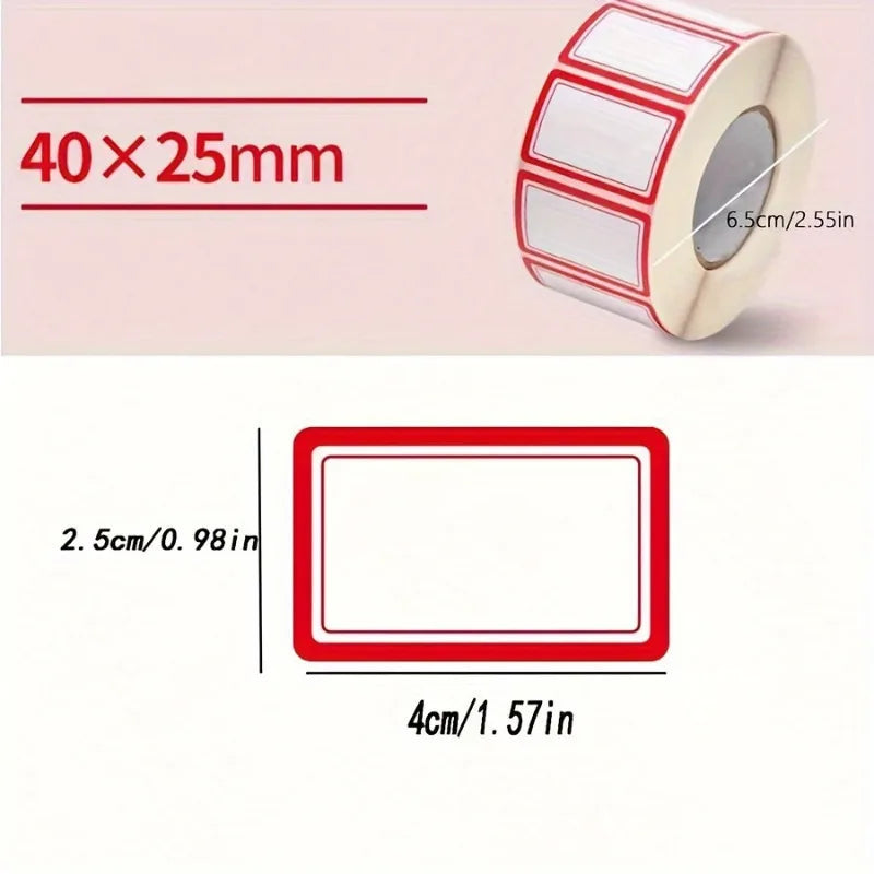 Self-Adhesive Label Stickers 500/Roll – File & Price Marking