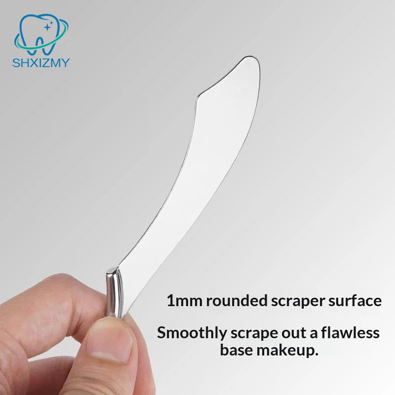 Stainless Steel Makeup Spatula & Skincare Tool – 1 or 2 Pcs