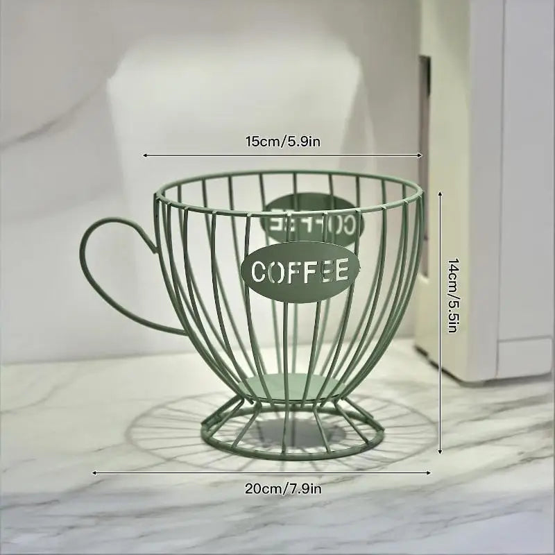 Metal Coffee Cup Pod Organizer – Large Capacity Holder