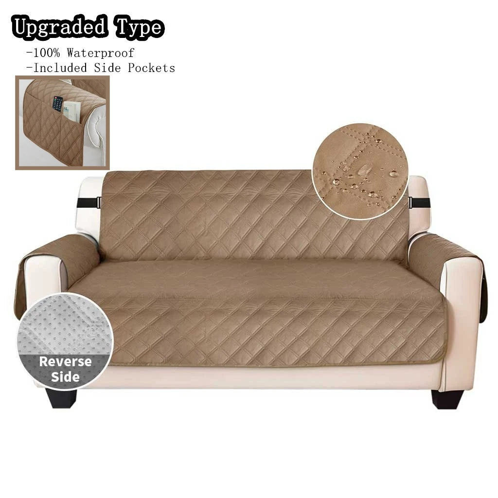 Waterproof Non-Slip Sofa Cover with Elastic Straps | Pet Friendly