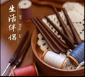 Titanium Alloy Large Crochet Hook with Sandalwood Handle