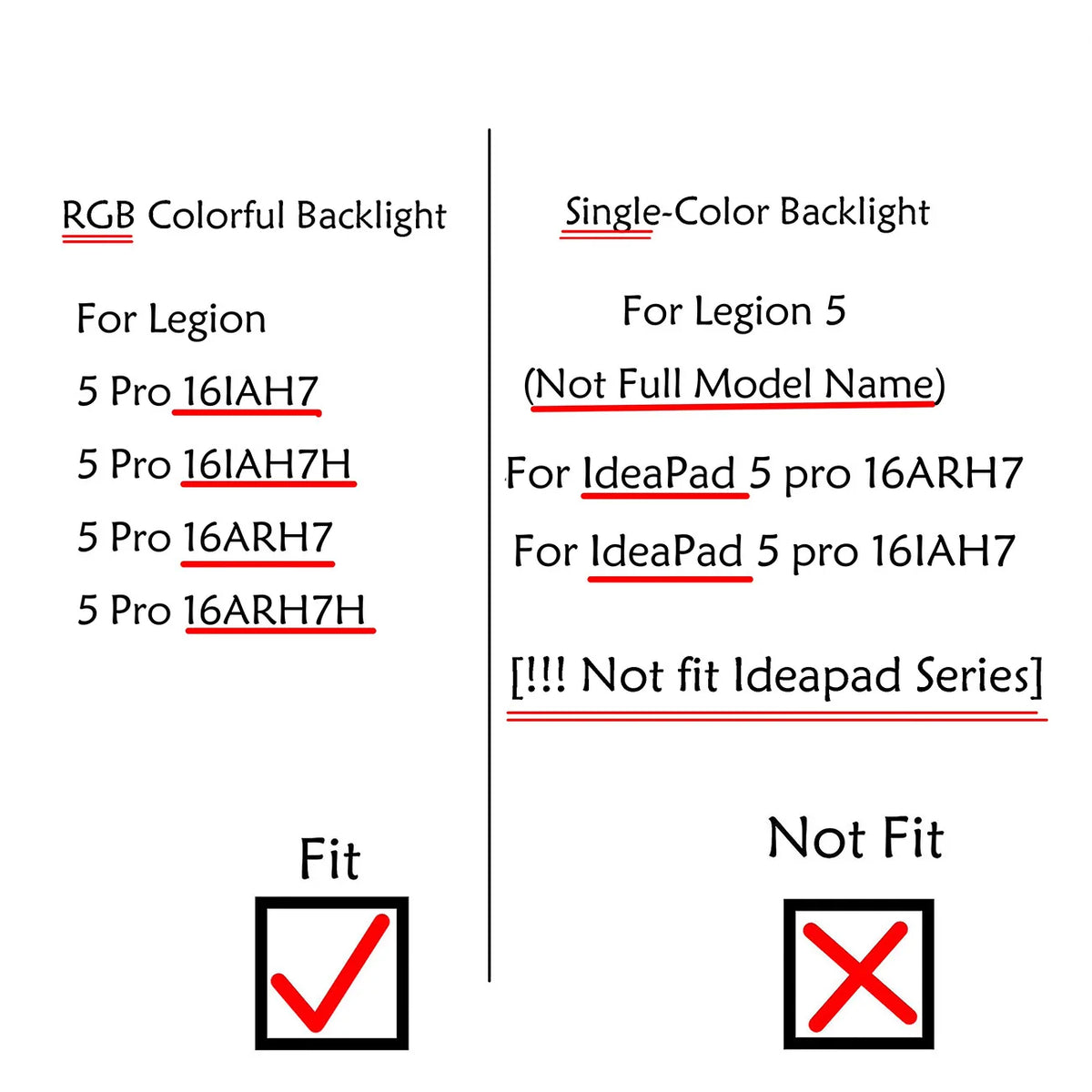 RGB Backlit Keyboard Lenovo Legion 5 Pro 16 Swiss CH QWERTZ