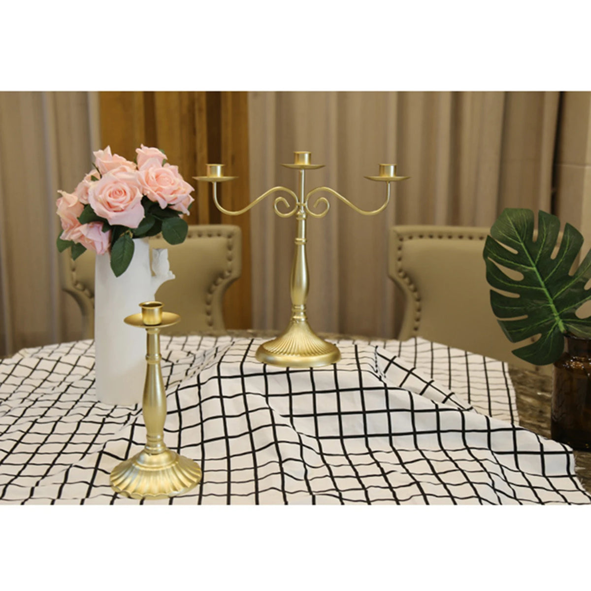 European Metal Candle Holder – Fireplace, Wedding & Party Décor