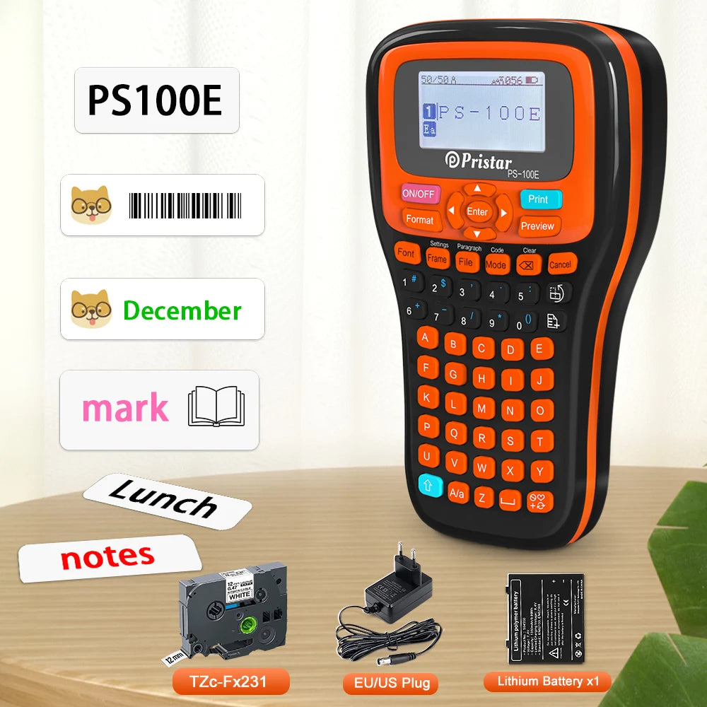 Labelwell PS100E Auto-Cut Label Maker – Brother P-Touch Compatible