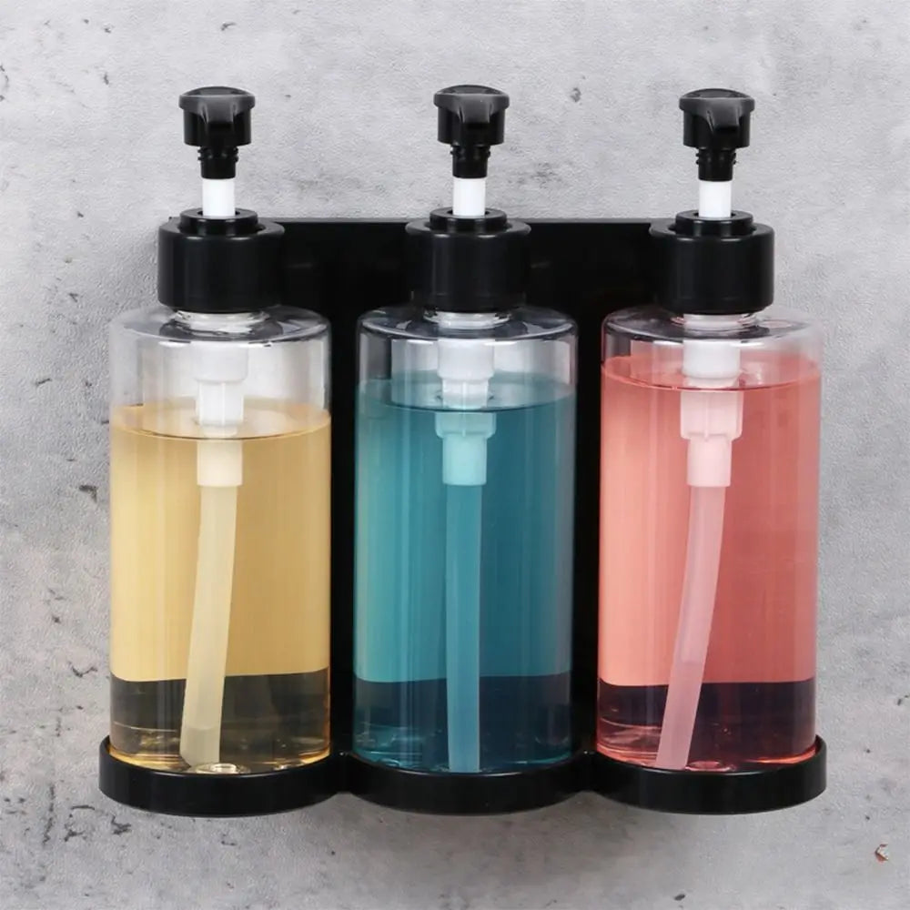 300ml Wall-Mounted Pump Dispenser Bottles for Shower – Amber