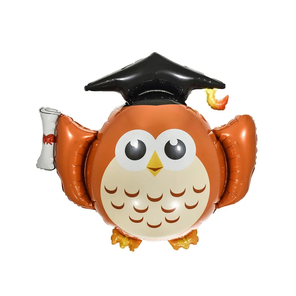 Large Graduation Foil Balloon – Black Gold Bachelor Cap Decor