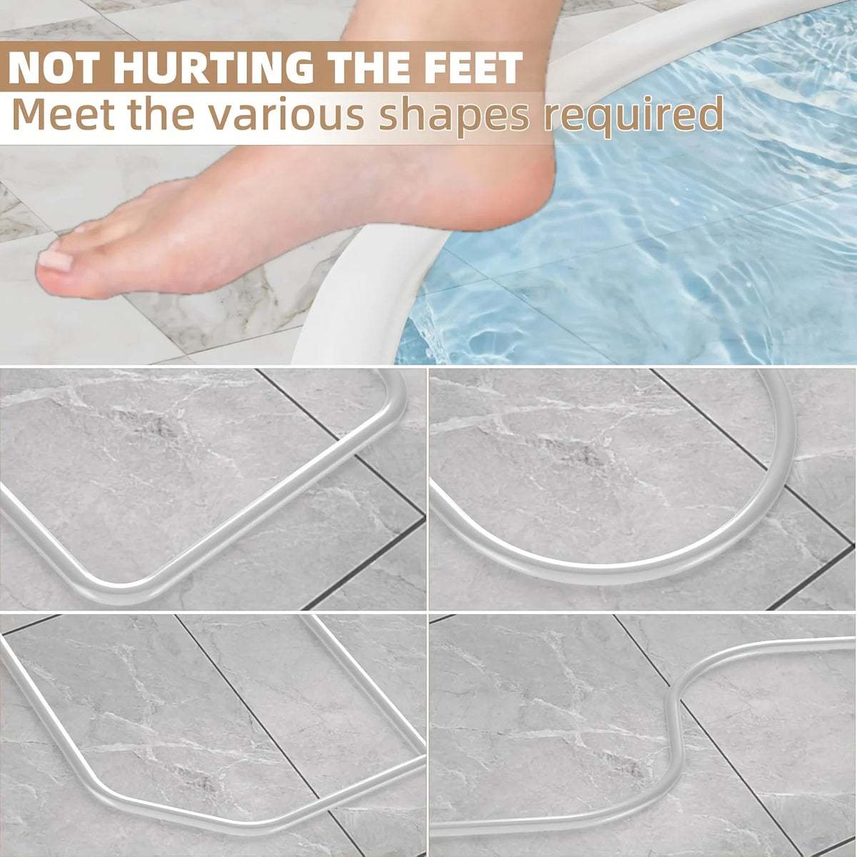 Silicone Splash Guard Self-Adhesive Foldable Moisture Barrier