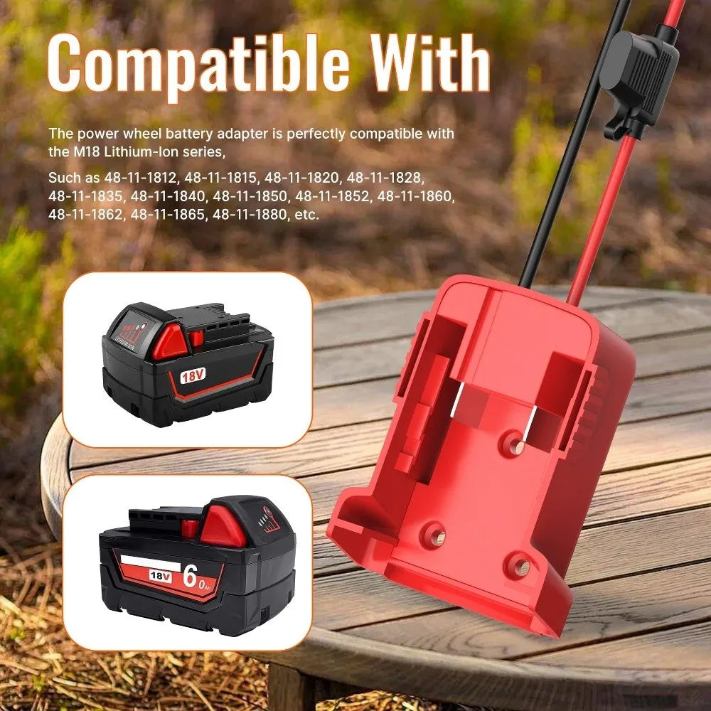 Milwaukee 18V Battery Adapter Converter | DIY Power Output