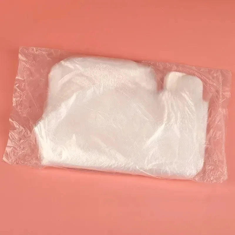 100-Pack Disposable Foot Mask Film & Hot Wax Boot Bags