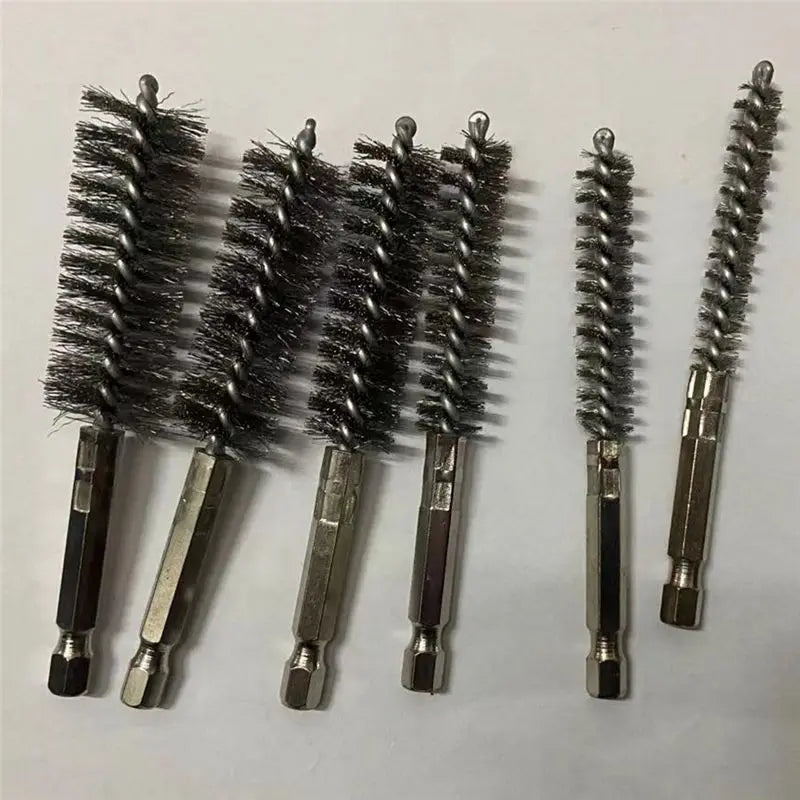 24-Pc Wire Bore Brush Set for Power Drill – 6 Sizes