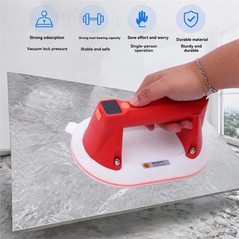 Digital Electric Tile Suction Cup – Rechargeable Vacuum Lifter